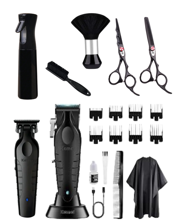 Combo de barbería inicial kemei 10