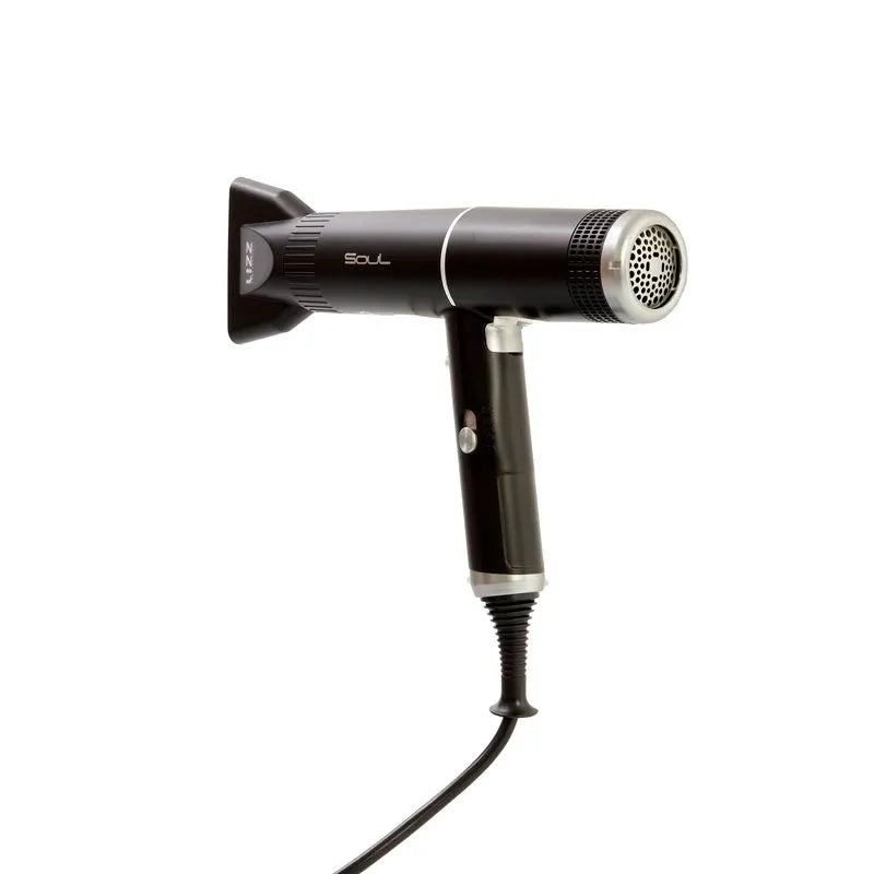Secador de pelo profesional Lizz Soul de 1400 W y 220 V, color negro.