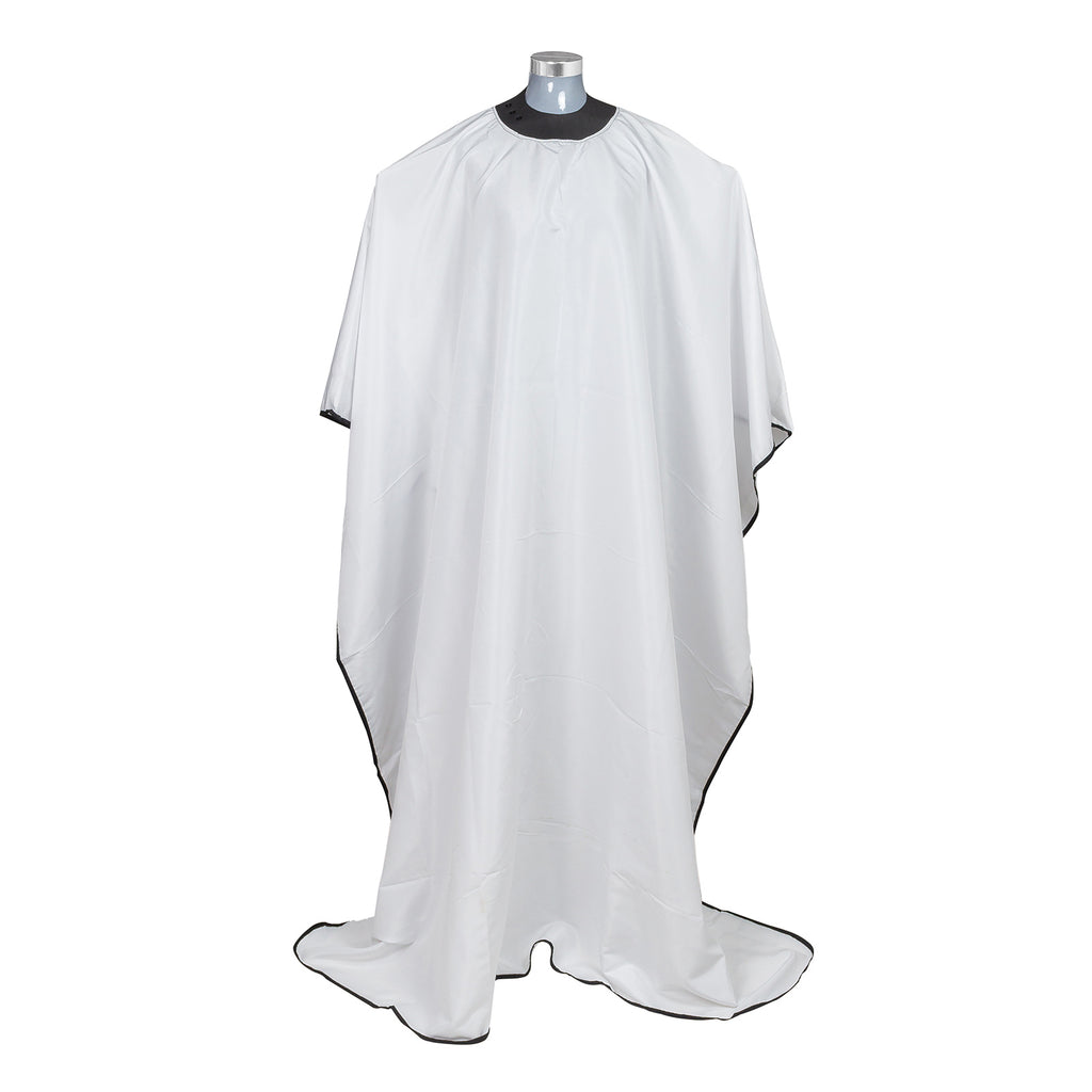 Capa lisa con cuello engomado blanca