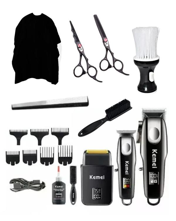 Combo de barberia inicial Kemei 1