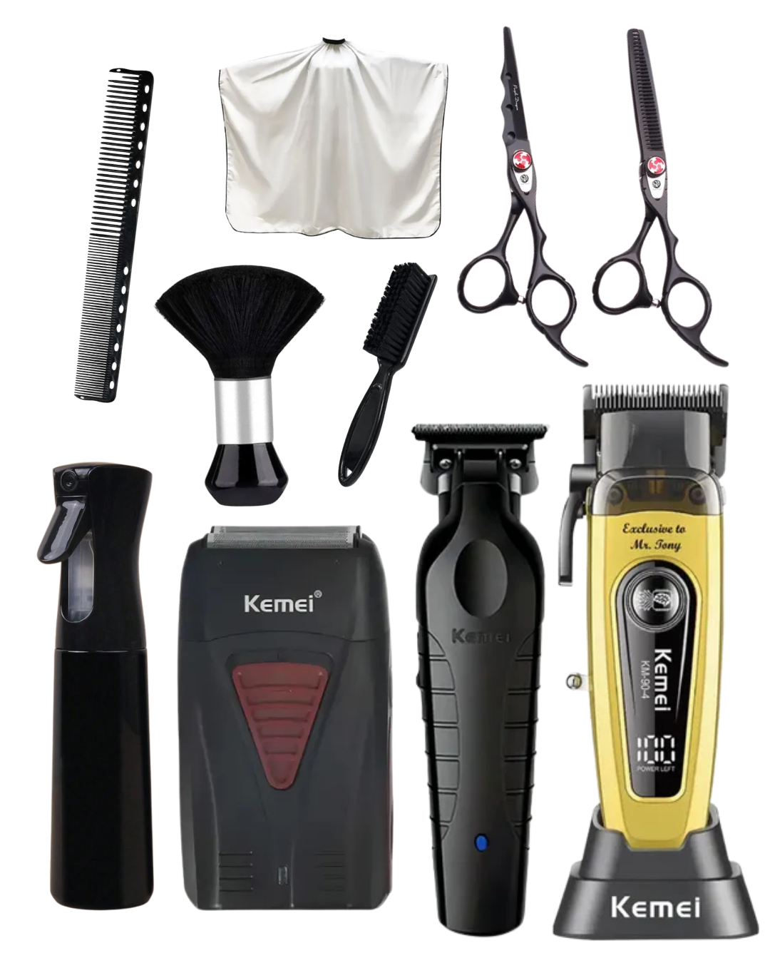 Combo de barbería inicial kemei 6