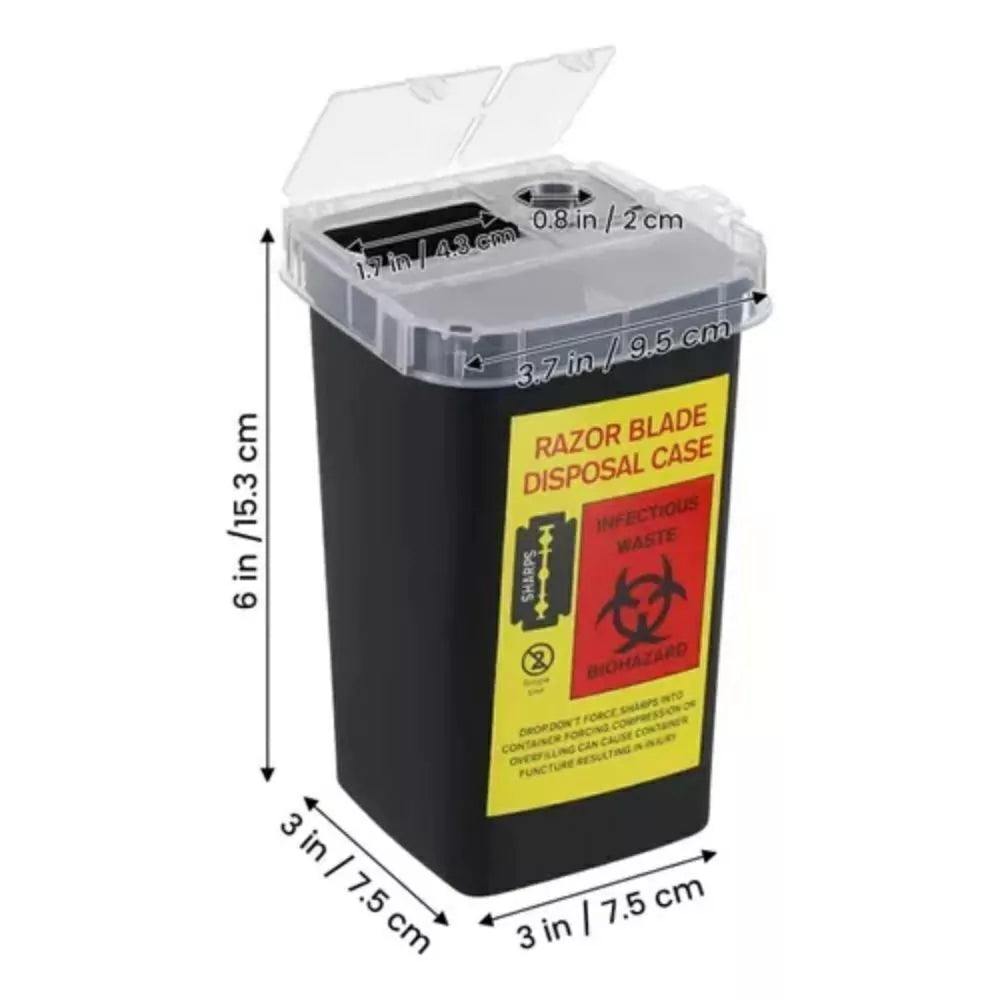 Caja desecha filos de navaja